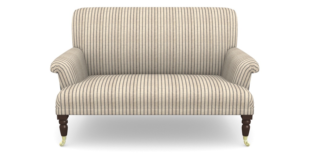 Product photograph of Midhurst 2 Seater Sofa In Cloth 18 Stripes - Ticking - Bible Black from Sofas and Stuff Limited