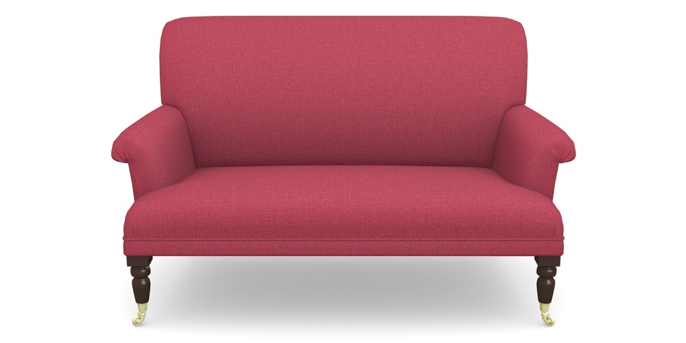 Product photograph of Midhurst 2 Seater Sofa In Plain Linen Cotton - Raspberry Jam from Sofas and Stuff Limited