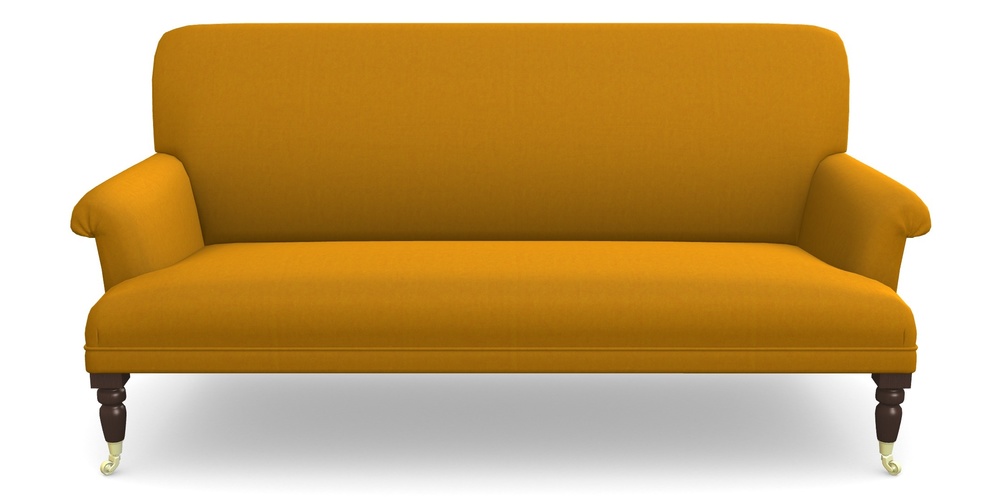 Product photograph of Midhurst 3 Seater Sofa In House Velvet - Saffron from Sofas and Stuff Limited