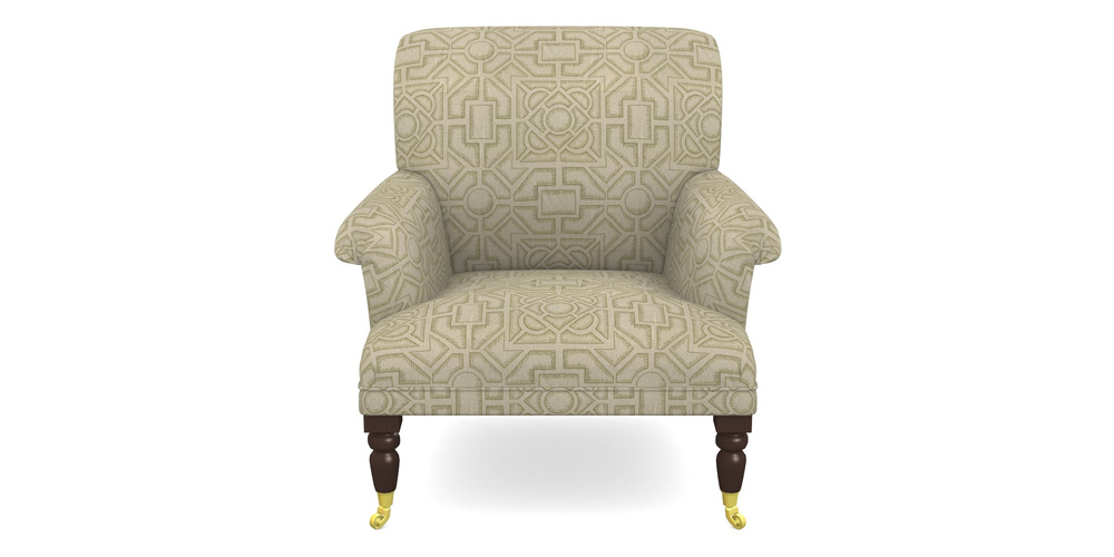 Product photograph of Midhurst Chair In Rhs Collection - Large Knot Garden Linen - Olive from Sofas and Stuff Limited