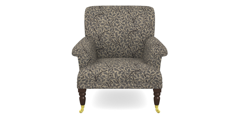 Product photograph of Midhurst Chair In V A Drawn From Nature Collection - Oak Tree - Navy from Sofas and Stuff Limited