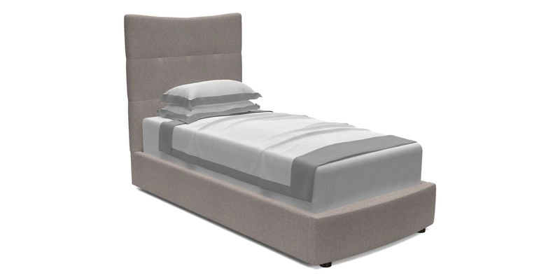 Mountclare Single Bed in Textured Plain Anthracite