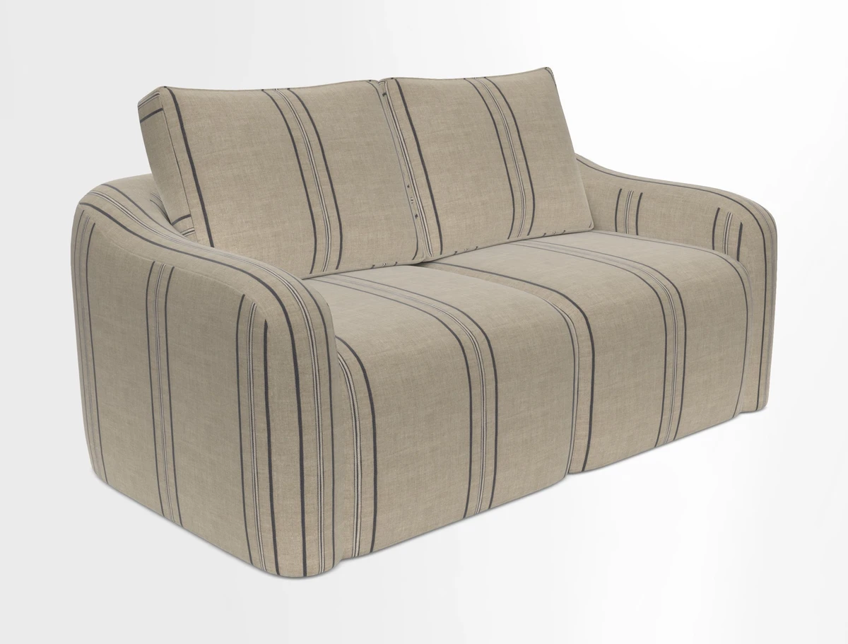 Muse 3 seater sofa in Harpers Bazaar Stripe Carnival