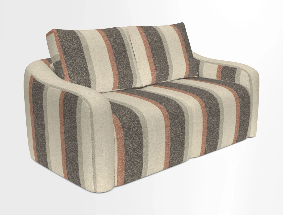 Muse 3 seater sofa in Harpers Bazaar Stripe Carnival