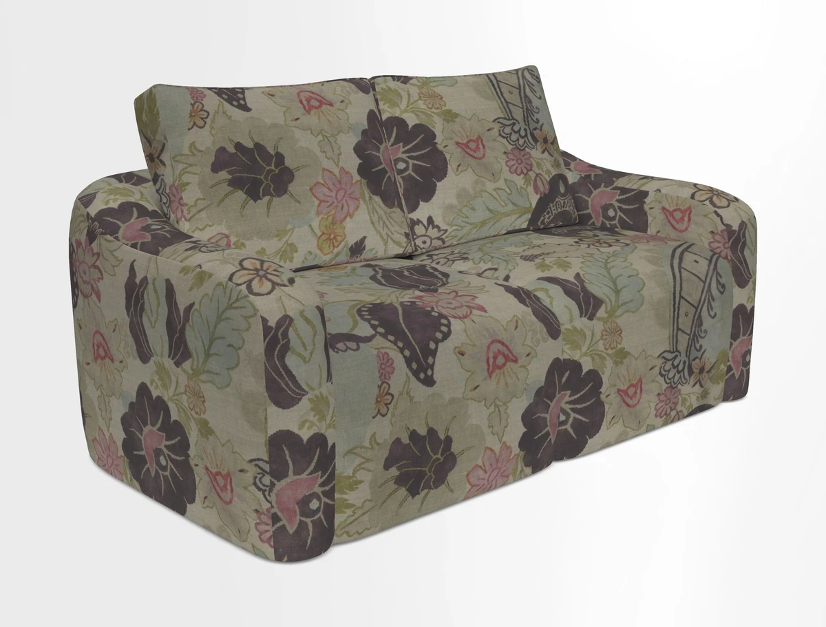 Muse 3 seater sofa in Harpers Bazaar Stripe Carnival
