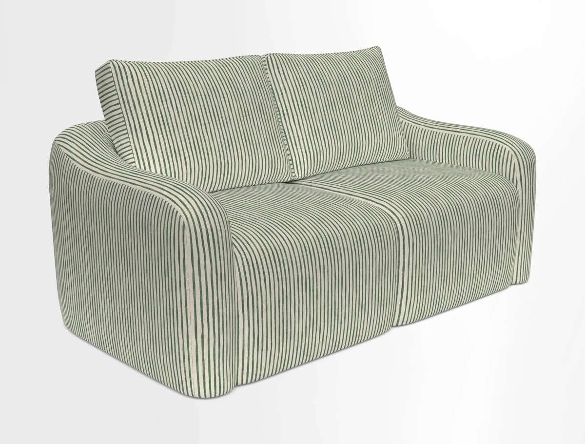 Muse 3 seater sofa in Harpers Bazaar Stripe Carnival