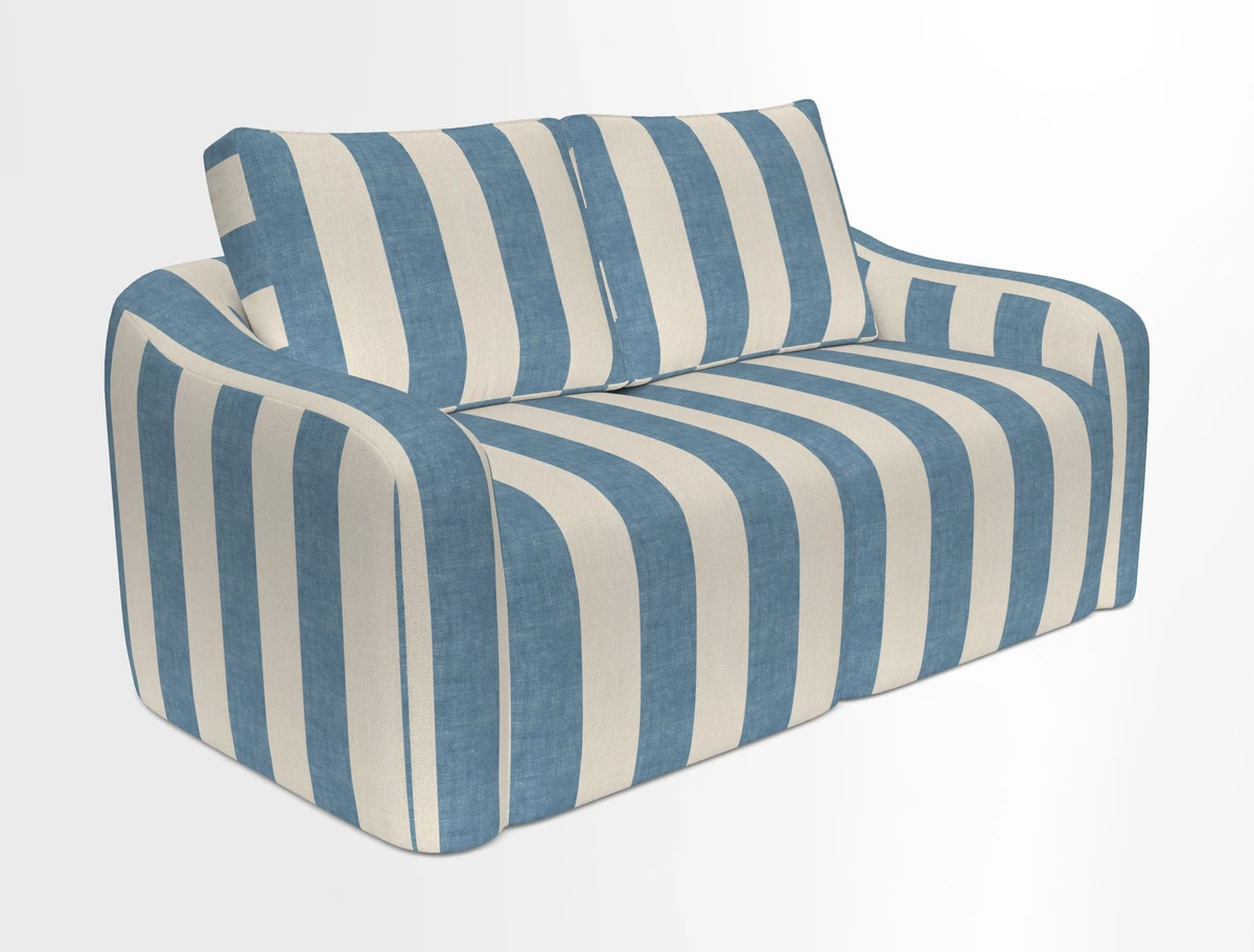 Muse 3 seater sofa in Harpers Bazaar Stripe Carnival