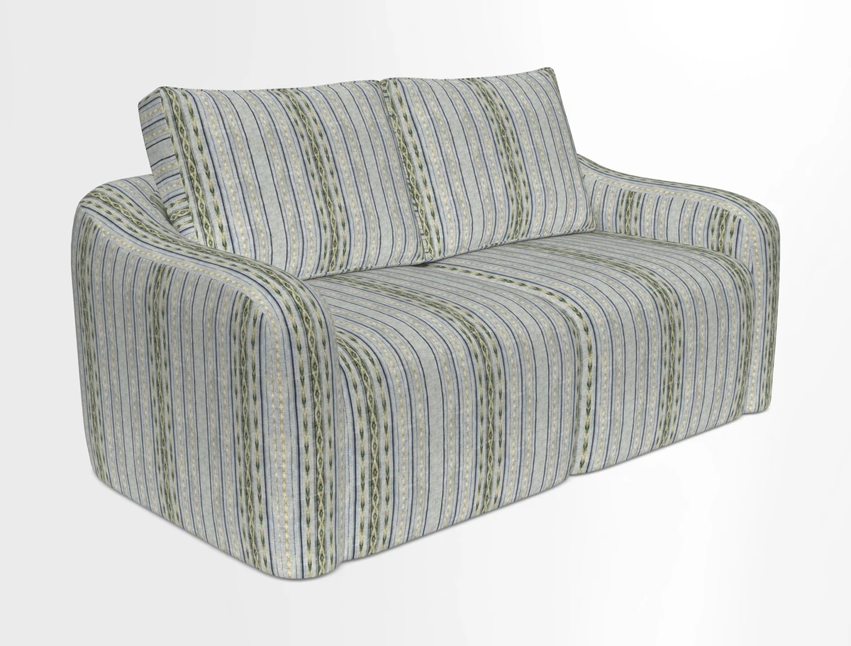 Muse 3 seater sofa in Harpers Bazaar Stripe Carnival