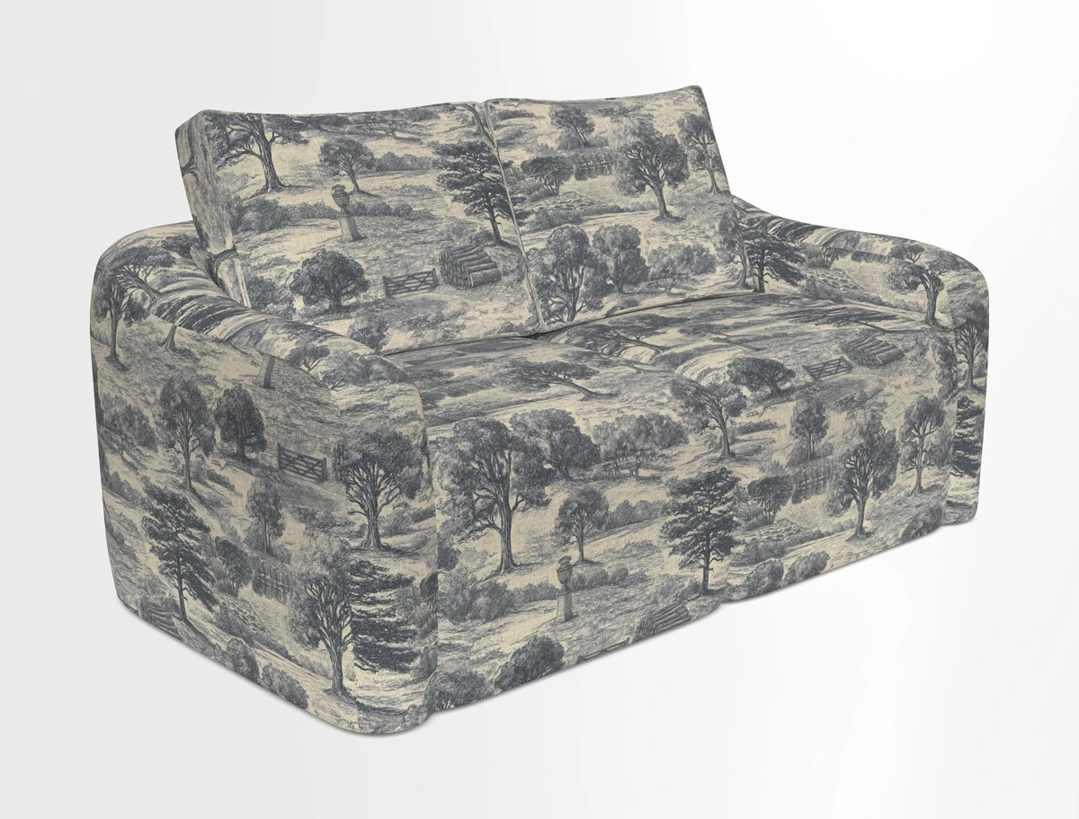 Muse 3 seater sofa in Harpers Bazaar Stripe Carnival