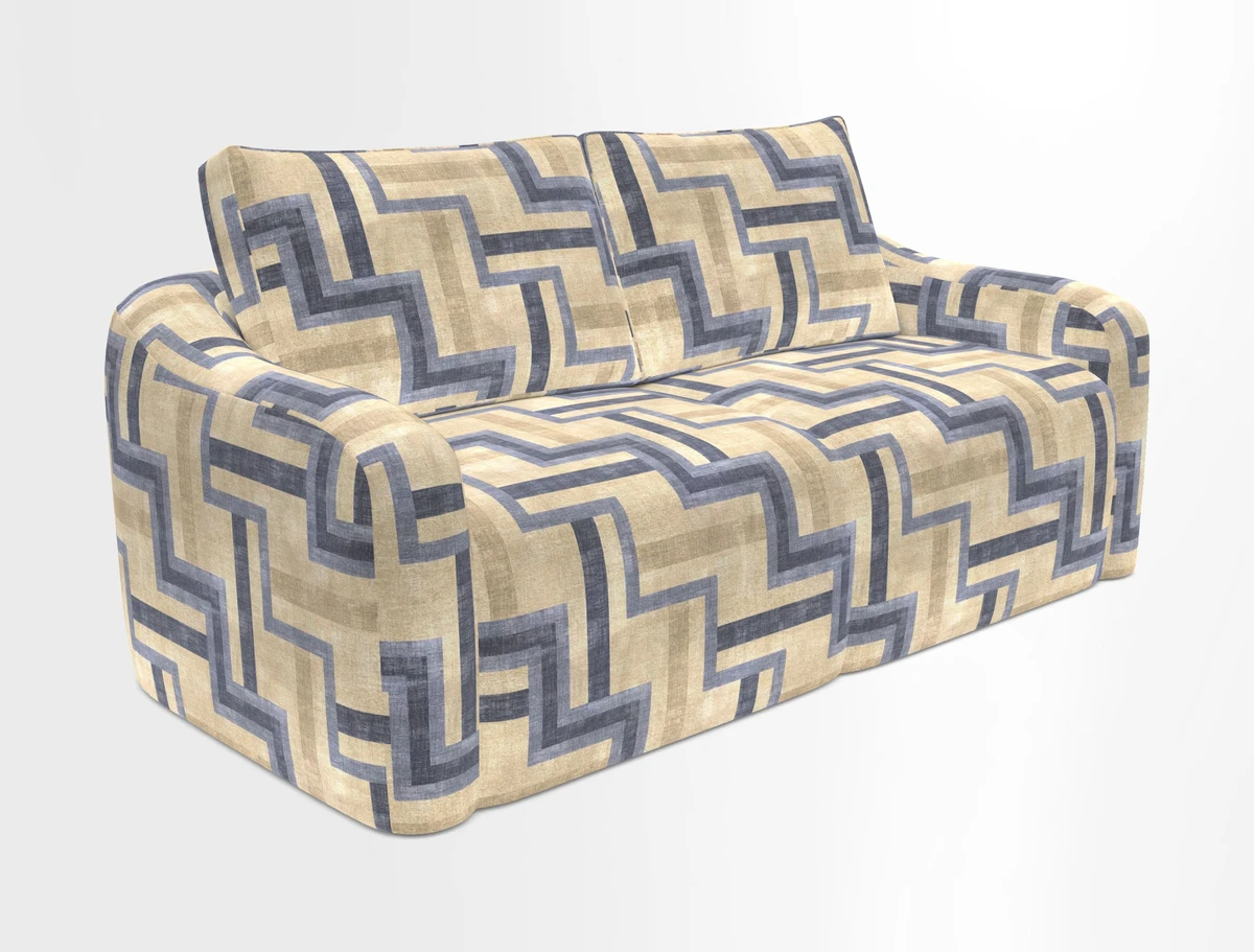 Muse 3 seater sofa in Harpers Bazaar Stripe Carnival