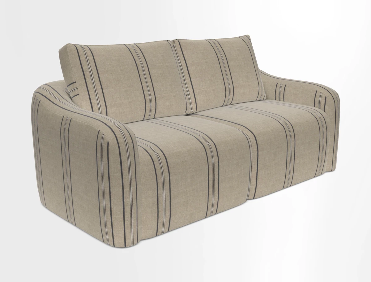 Muse 3 seater sofa in Harpers Bazaar Stripe Carnival