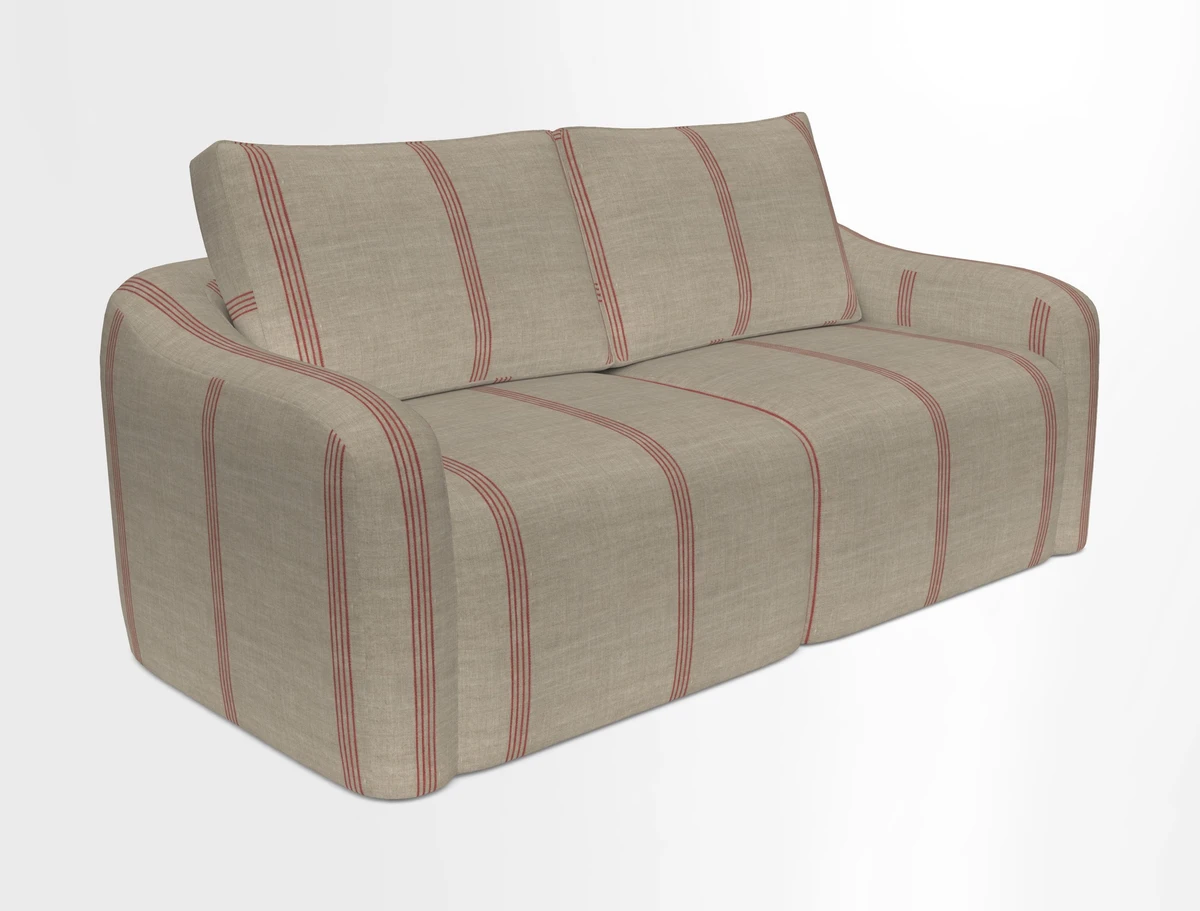 Muse 3 seater sofa in Harpers Bazaar Stripe Carnival