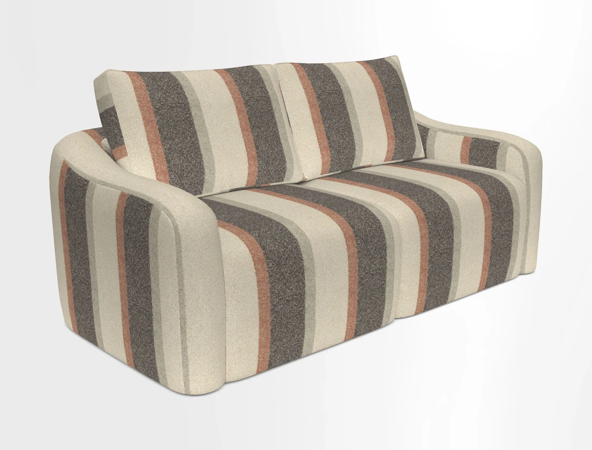 Muse 3 seater sofa in Harpers Bazaar Stripe Carnival