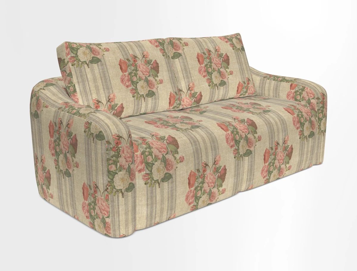Muse 3 seater sofa in Harpers Bazaar Stripe Carnival