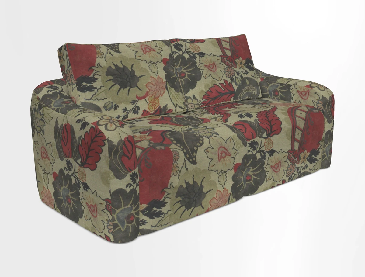 Muse 3 seater sofa in Harpers Bazaar Stripe Carnival