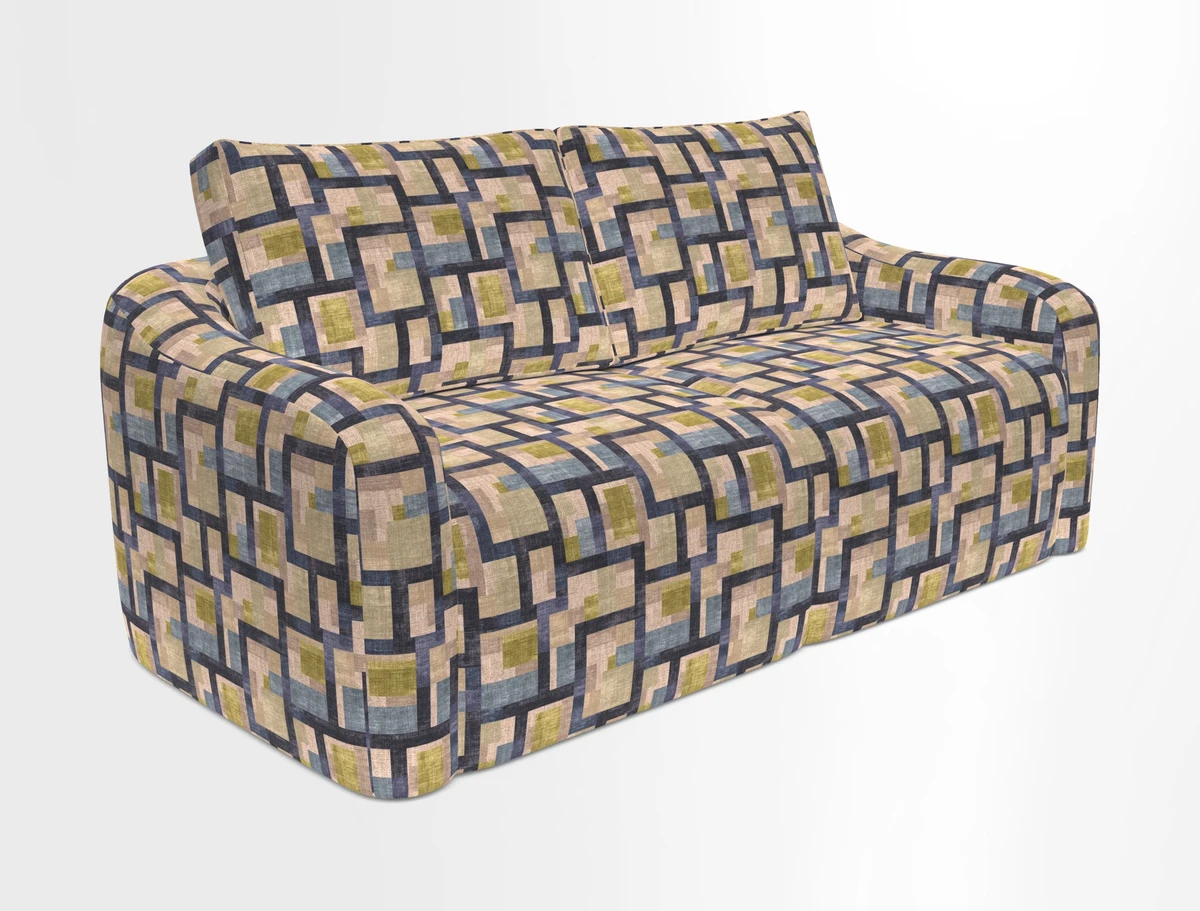 Muse 3 seater sofa in Harpers Bazaar Stripe Carnival