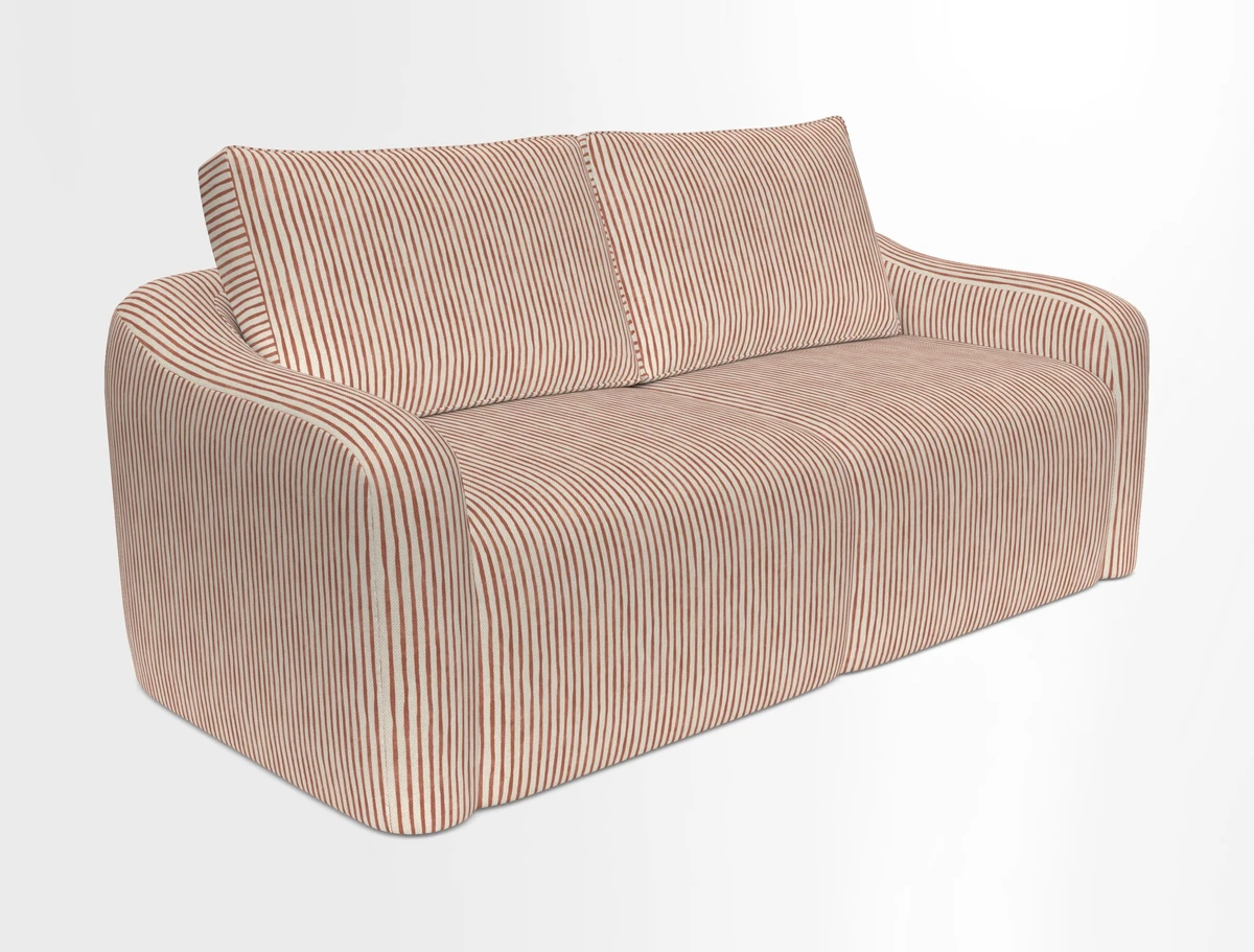 Muse 3 seater sofa in Harpers Bazaar Stripe Carnival