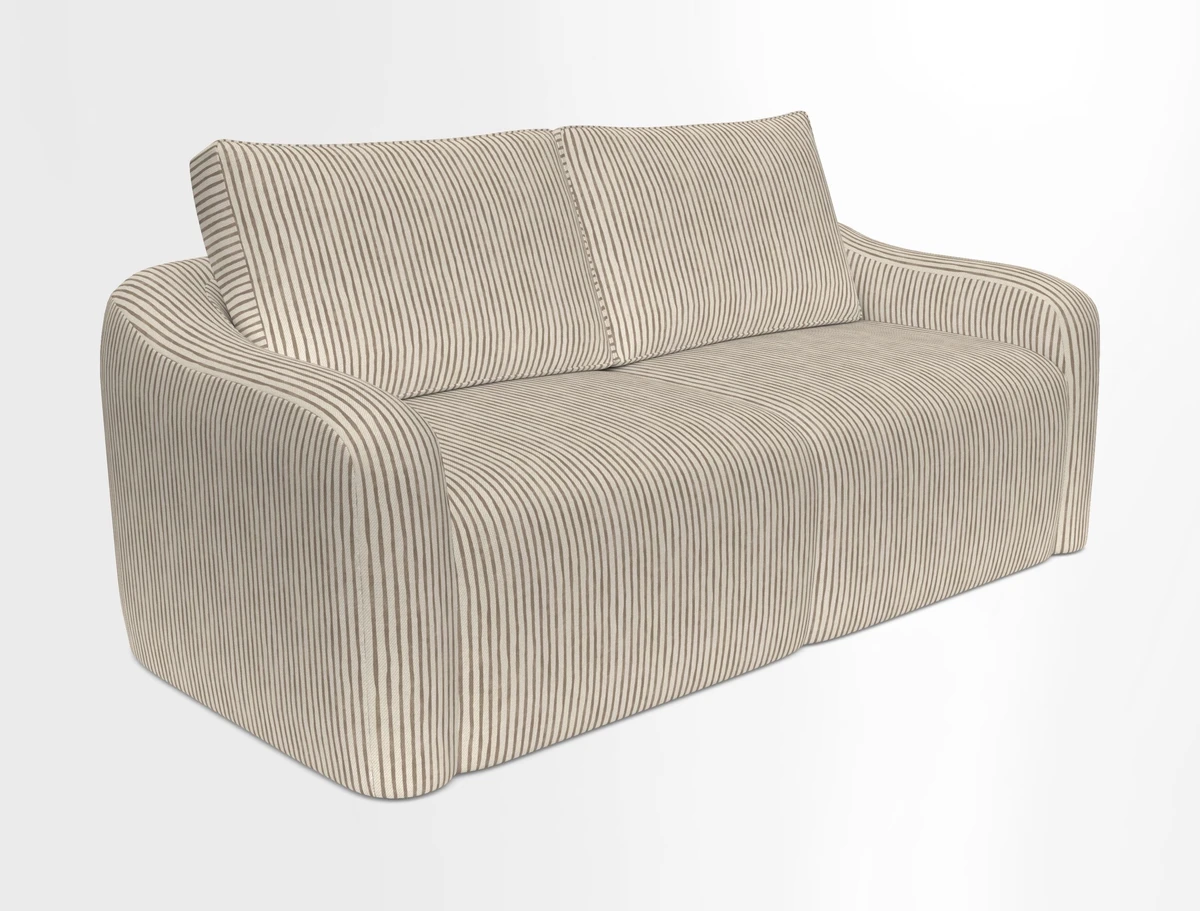 Muse 3 seater sofa in Harpers Bazaar Stripe Carnival