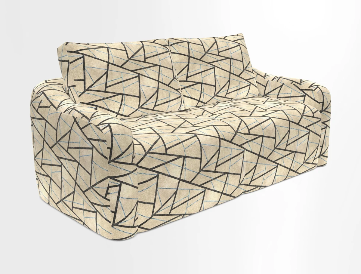 Muse 3 seater sofa in Harpers Bazaar Stripe Carnival