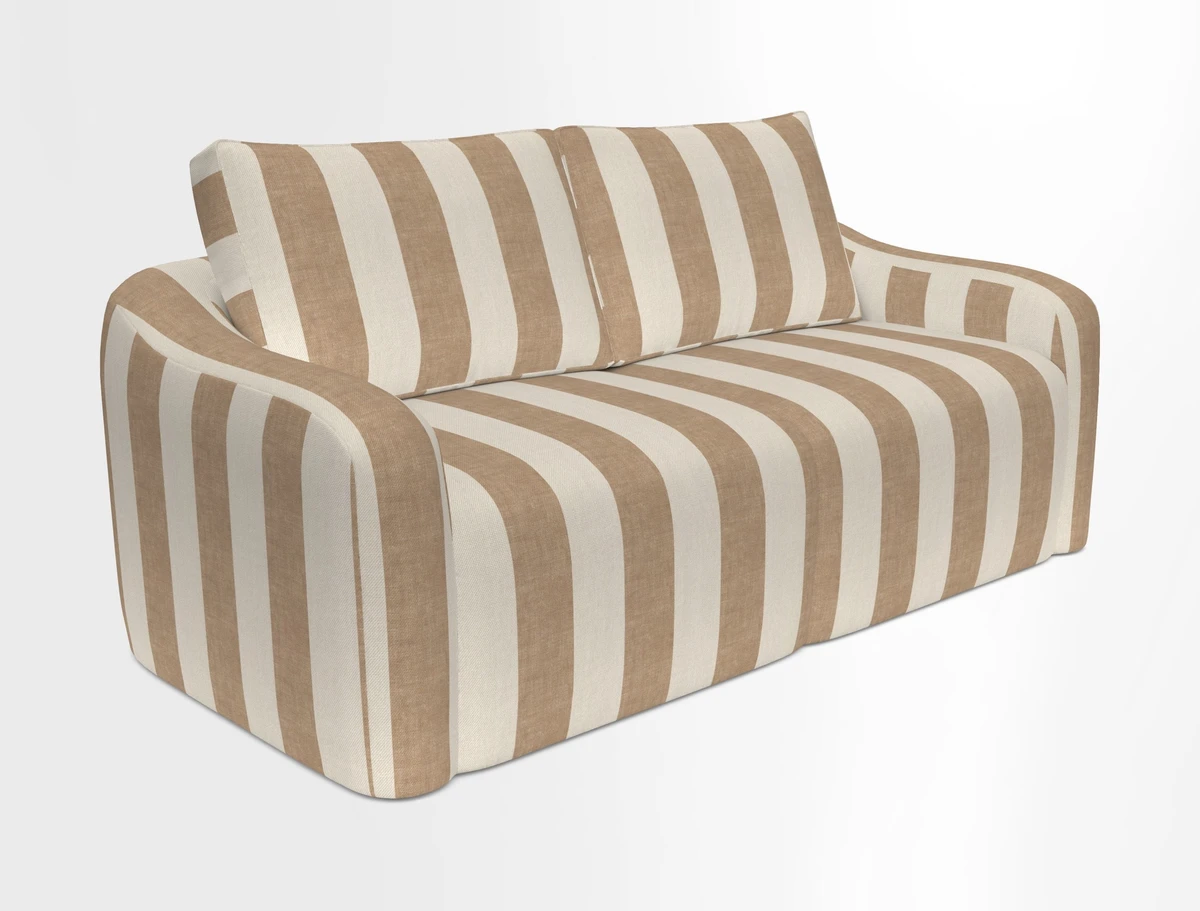 Muse 3 seater sofa in Harpers Bazaar Stripe Carnival
