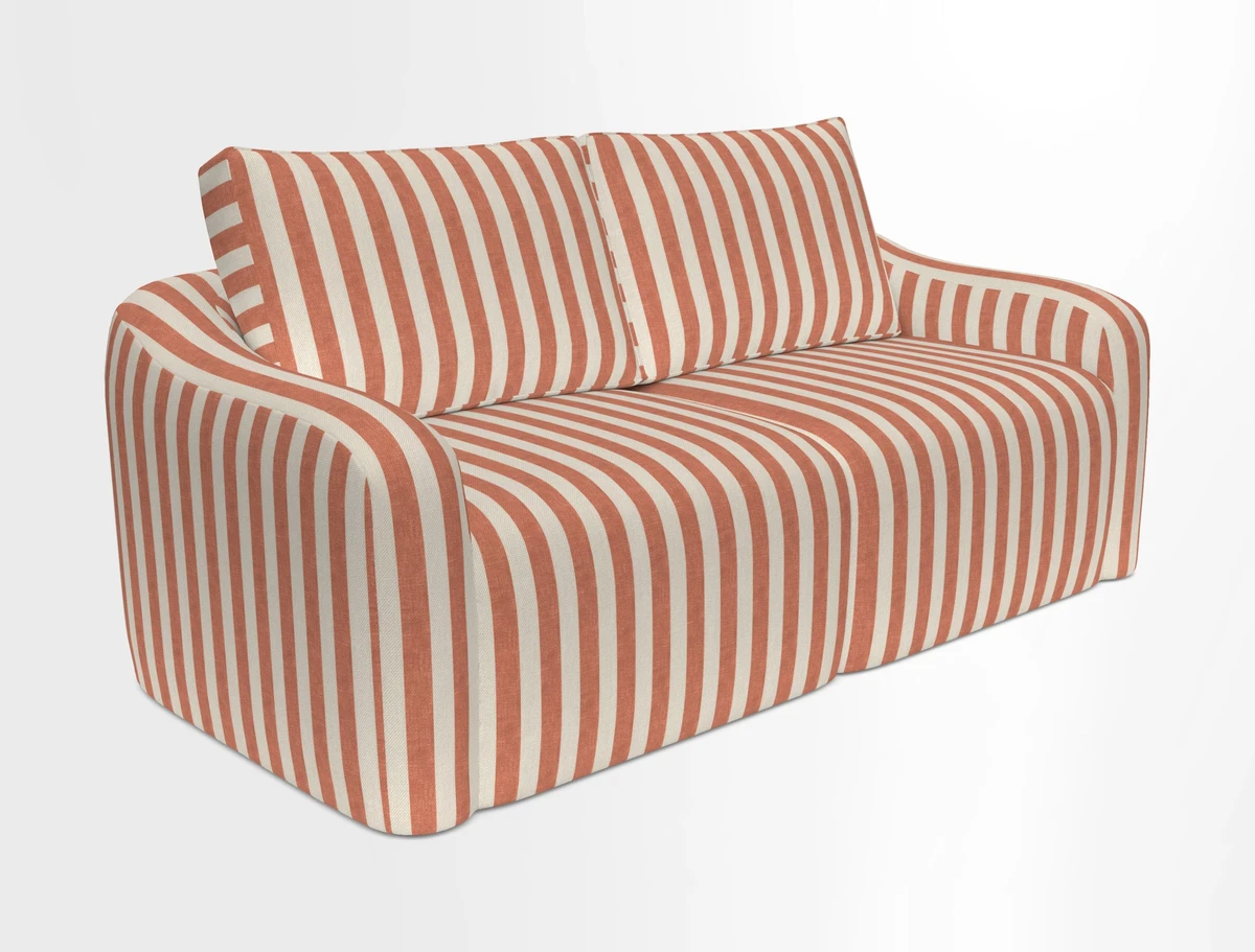 Muse 3 seater sofa in Harpers Bazaar Stripe Carnival
