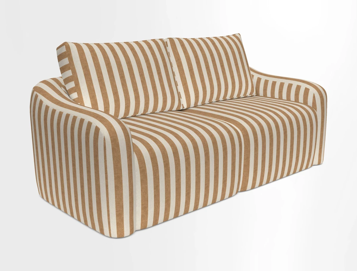 Muse 3 seater sofa in Harpers Bazaar Stripe Carnival