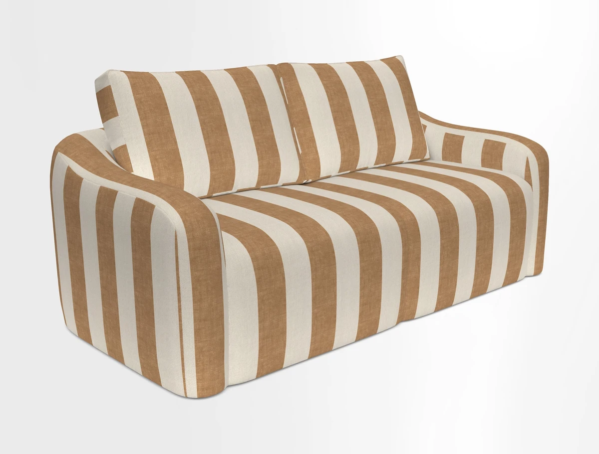 Muse 3 seater sofa in Harpers Bazaar Stripe Carnival
