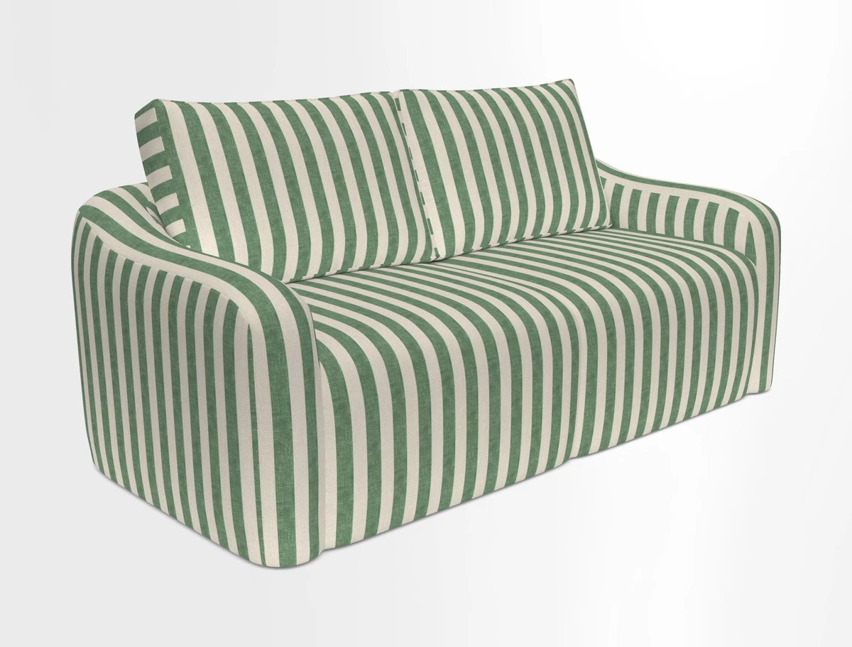Muse 3 seater sofa in Harpers Bazaar Stripe Carnival