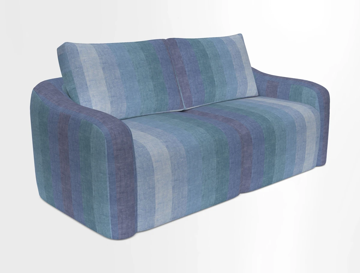 Muse 3 seater sofa in Harpers Bazaar Stripe Carnival