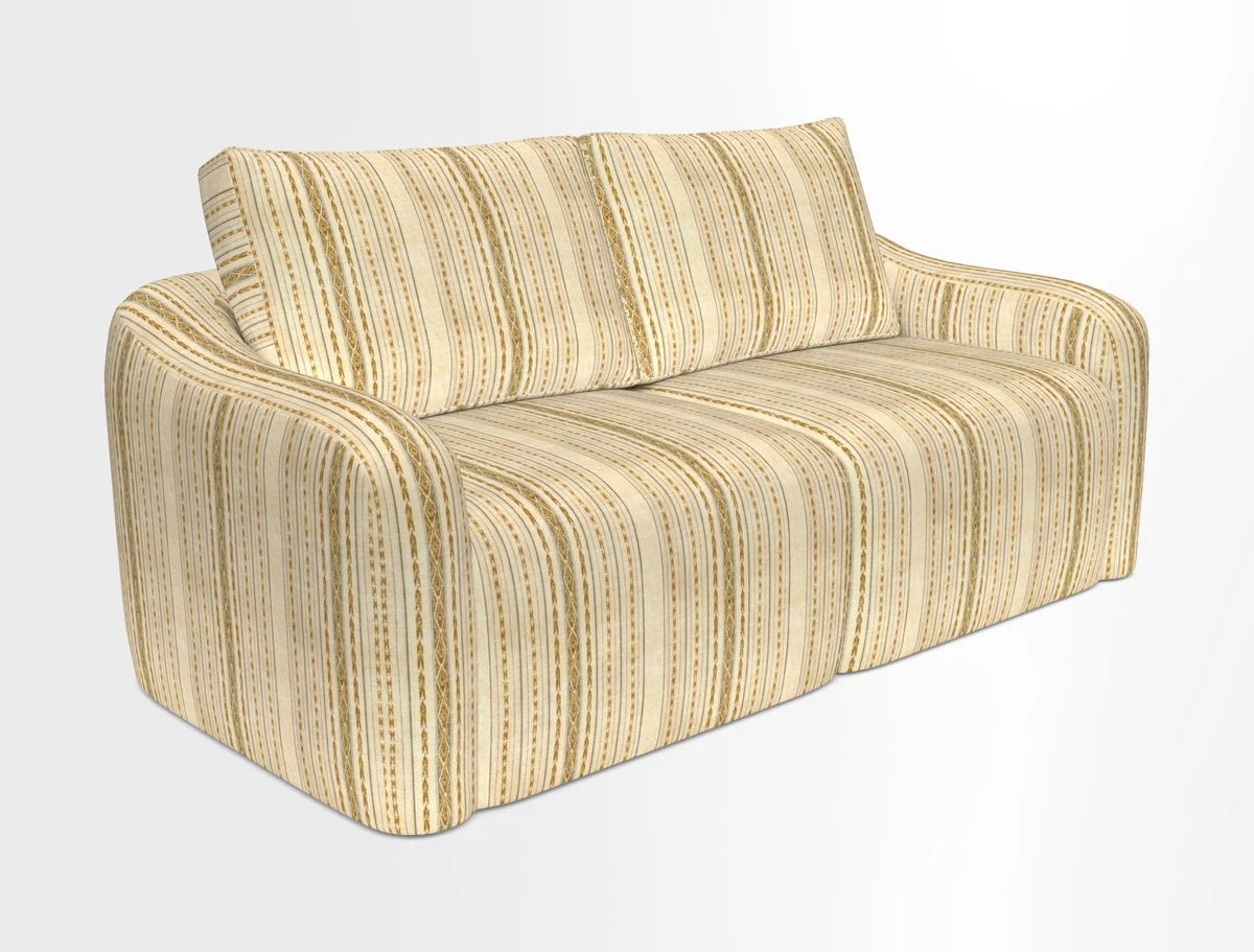 Muse 3 seater sofa in Harpers Bazaar Stripe Carnival