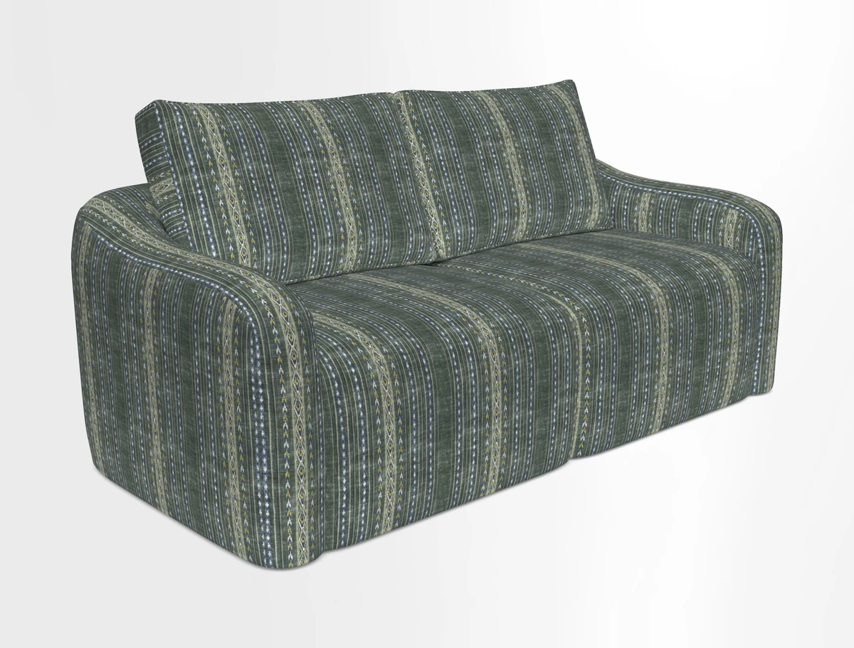 Muse 3 seater sofa in Harpers Bazaar Stripe Carnival