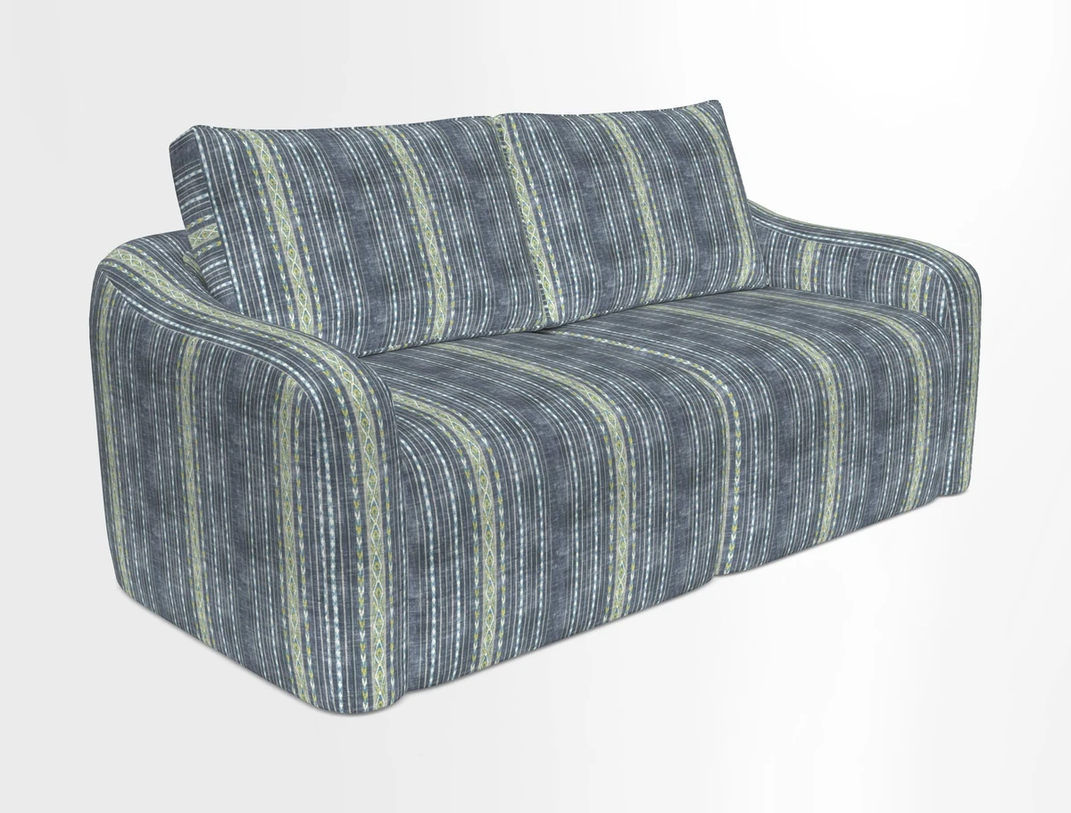 Muse 3 seater sofa in Harpers Bazaar Stripe Carnival