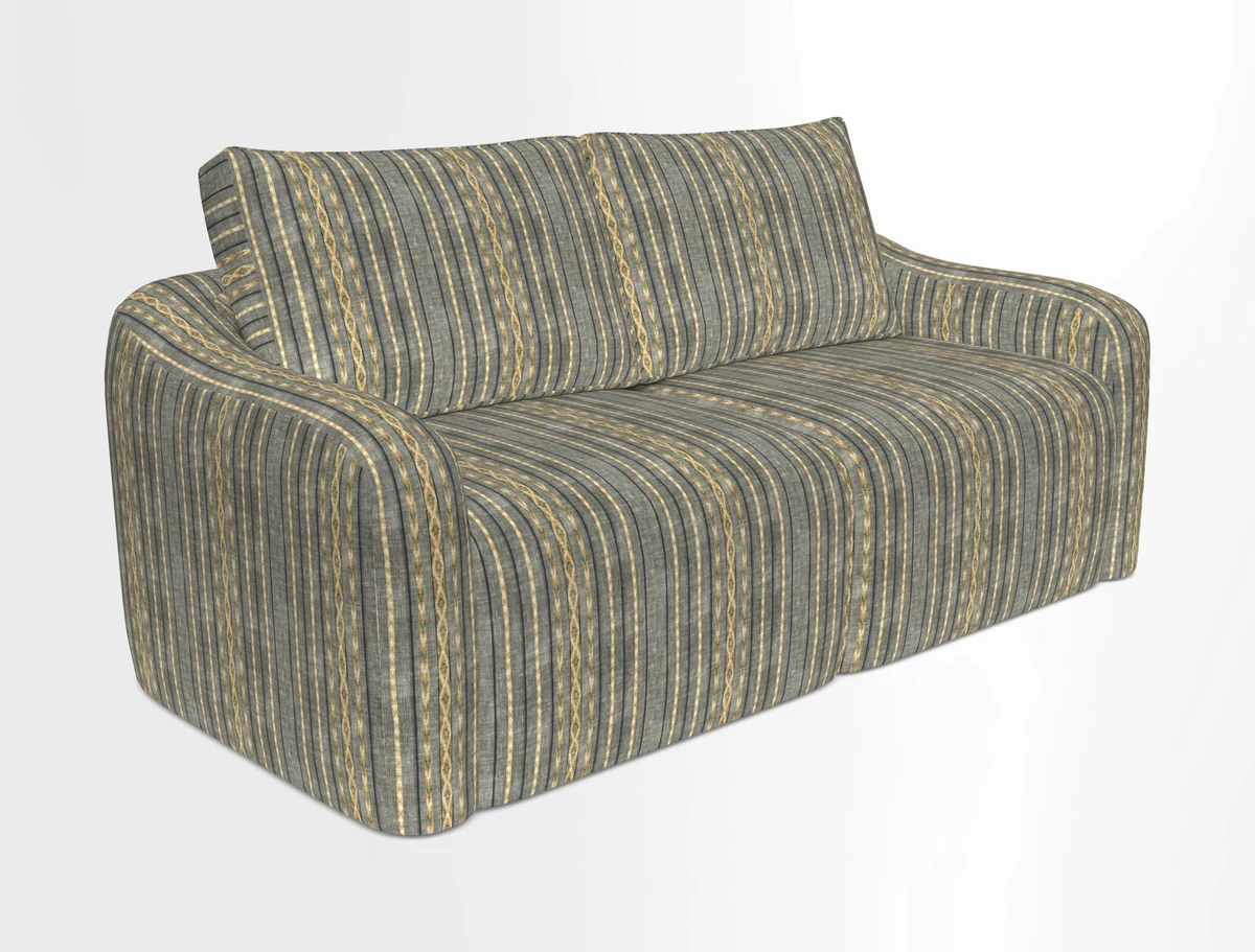Muse 3 seater sofa in Harpers Bazaar Stripe Carnival