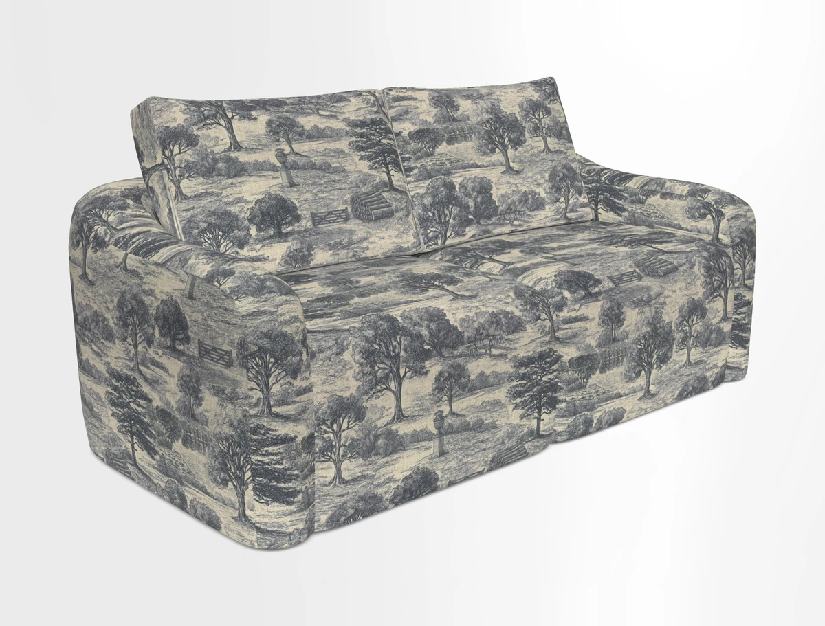 Muse 3 seater sofa in Harpers Bazaar Stripe Carnival