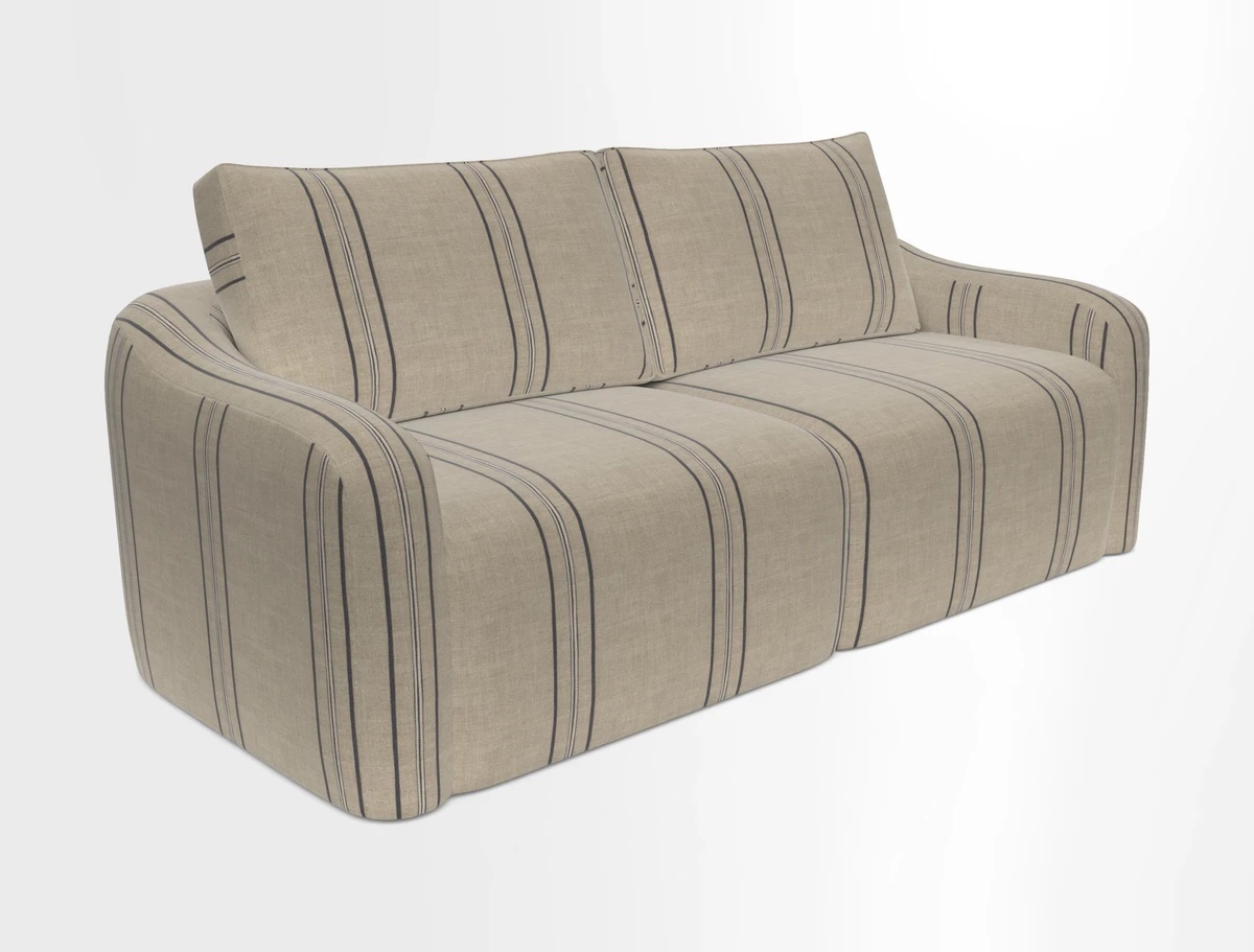 Muse 3 seater sofa in Harpers Bazaar Stripe Carnival