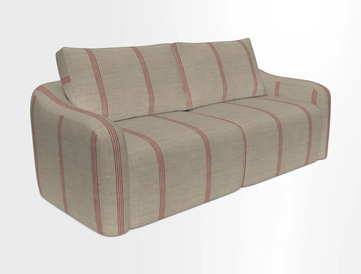 Muse 3 seater sofa in Harpers Bazaar Stripe Carnival