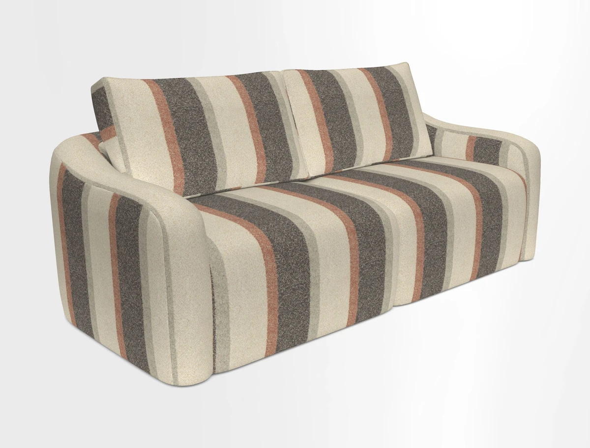 Muse 3 seater sofa in Harpers Bazaar Stripe Carnival