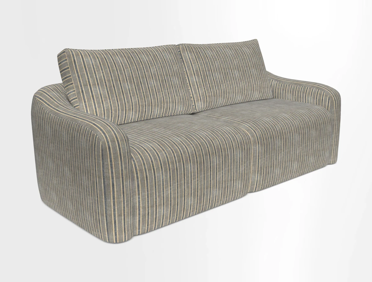 Muse 3 seater sofa in Harpers Bazaar Stripe Carnival