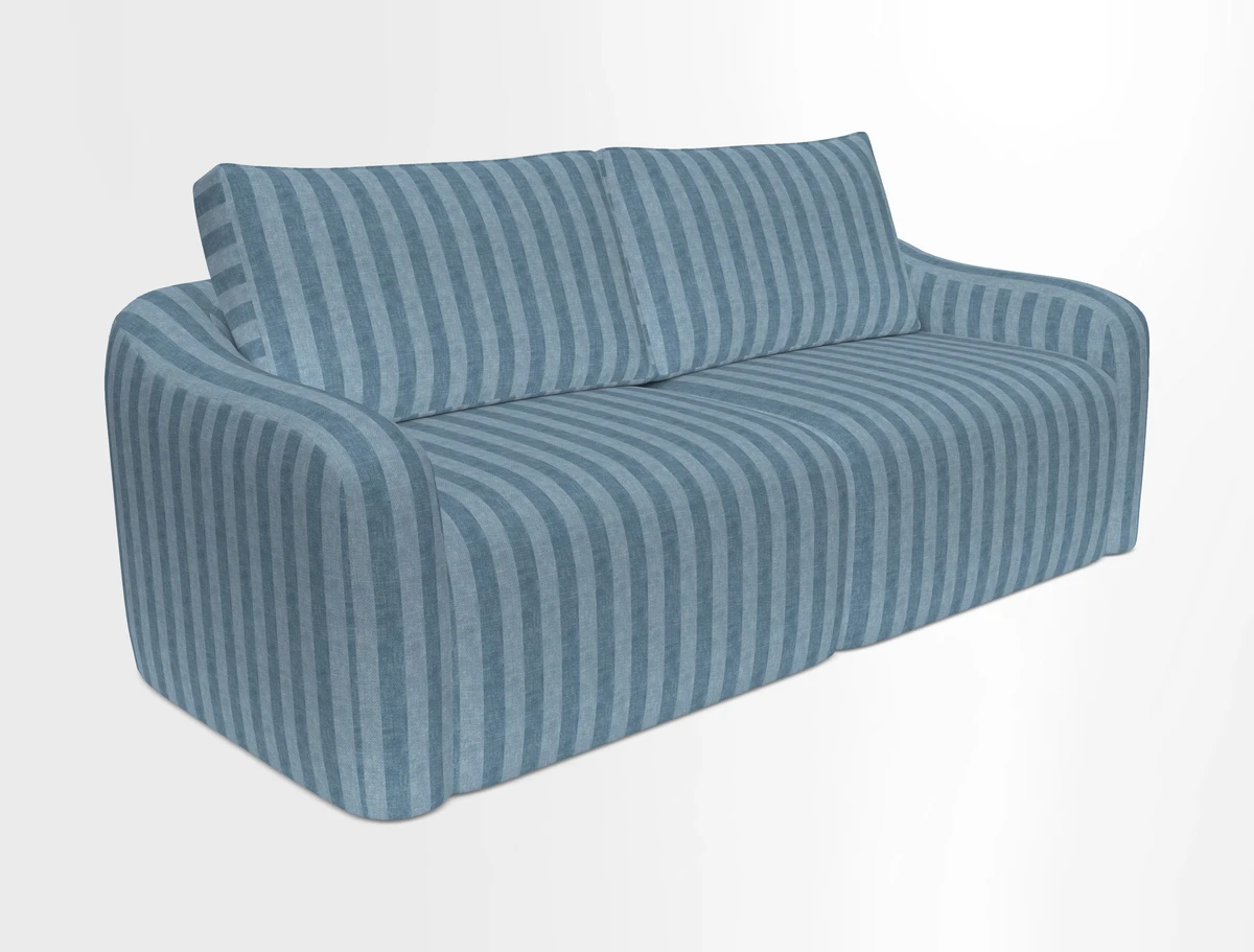 Muse 3 seater sofa in Harpers Bazaar Stripe Carnival