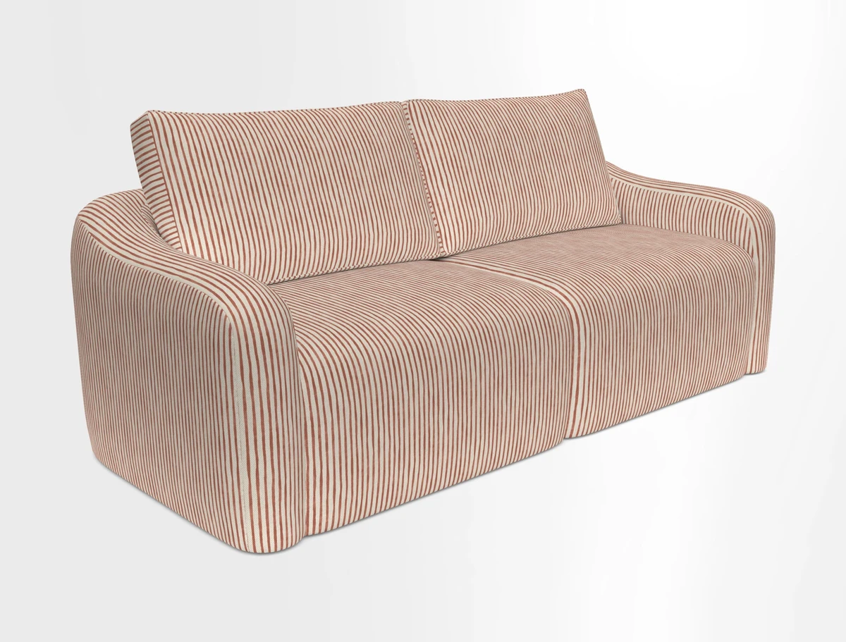 Muse 3 seater sofa in Harpers Bazaar Stripe Carnival