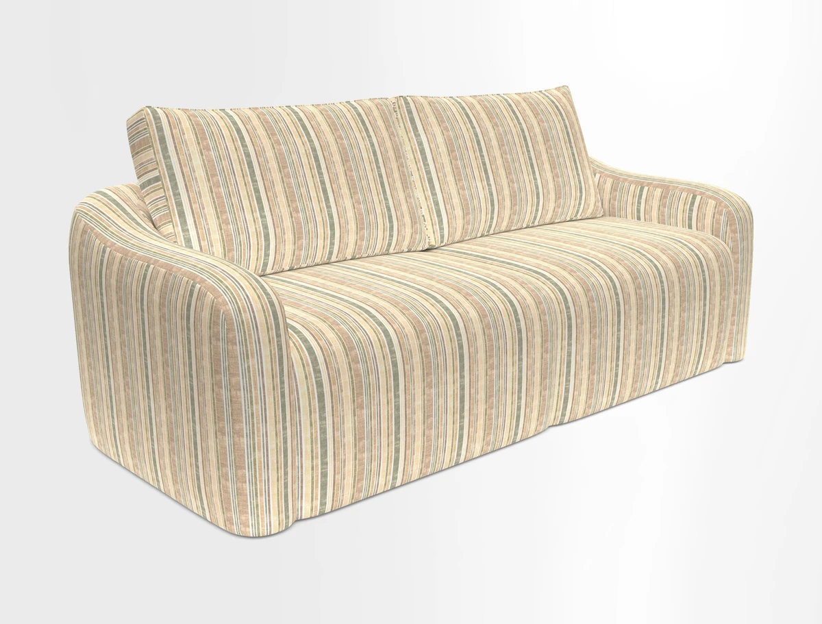 Muse 3 seater sofa in Harpers Bazaar Stripe Carnival