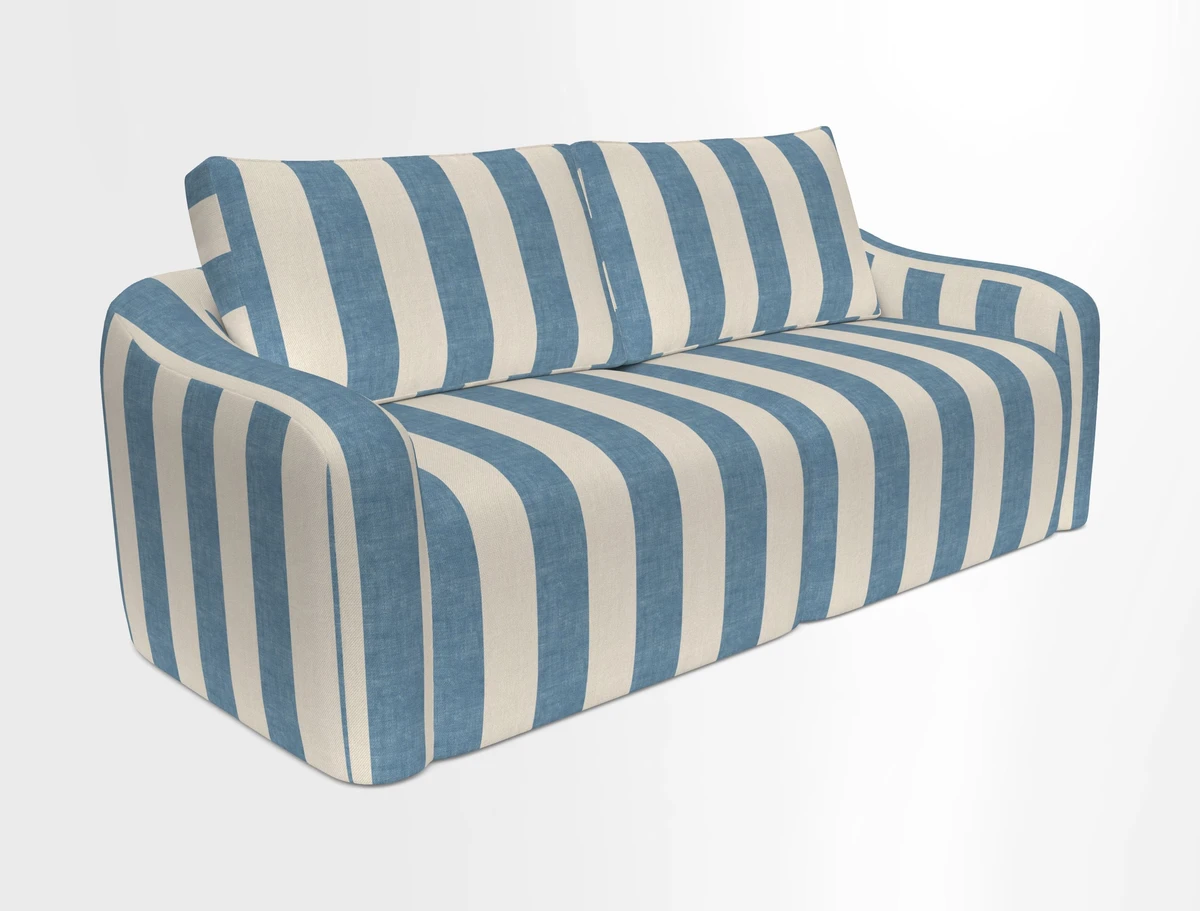 Muse 3 seater sofa in Harpers Bazaar Stripe Carnival