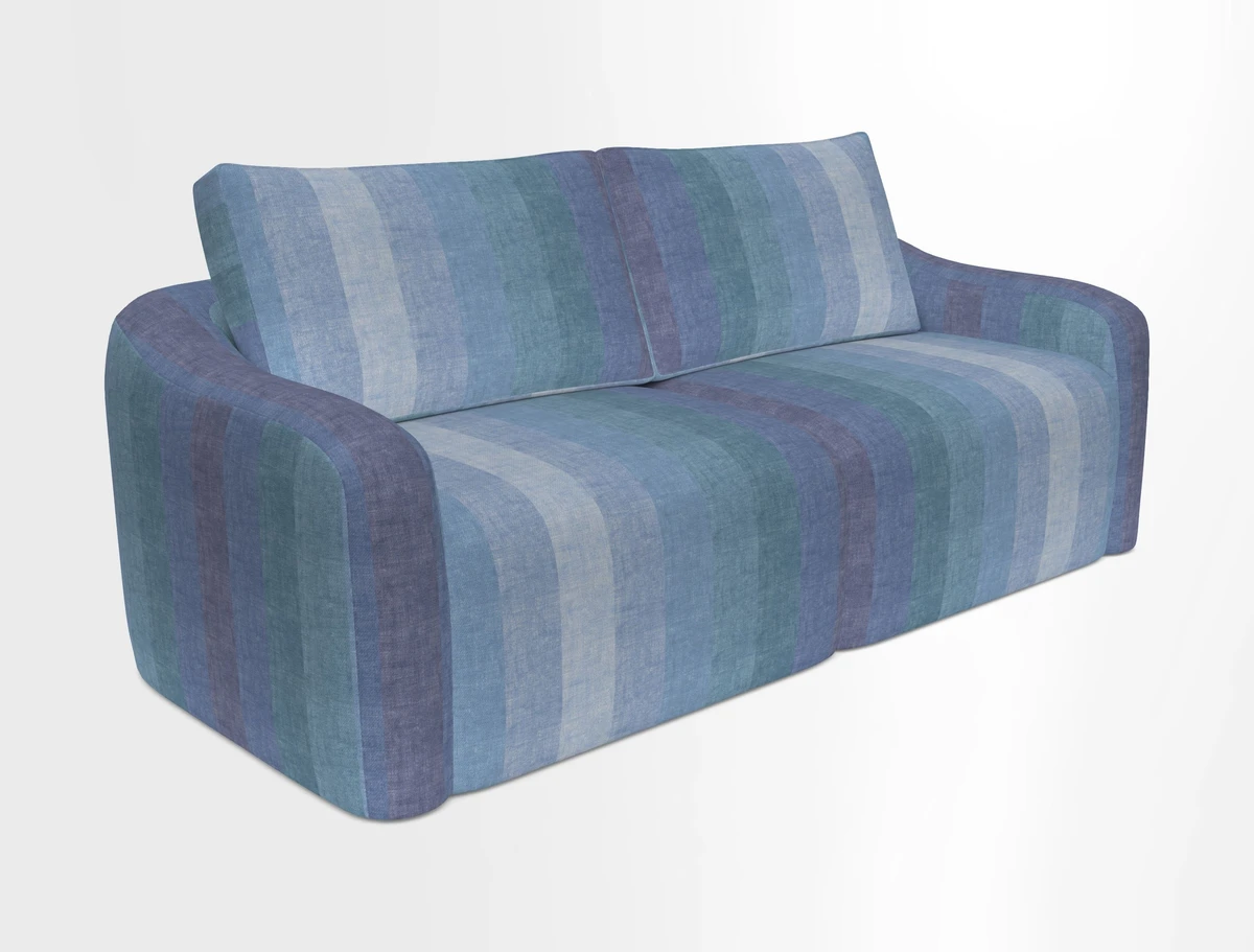 Muse 3 seater sofa in Harpers Bazaar Stripe Carnival