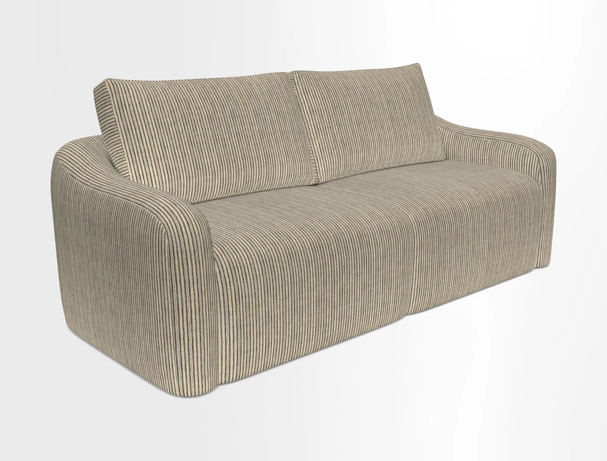 Muse 3 seater sofa in Harpers Bazaar Stripe Carnival
