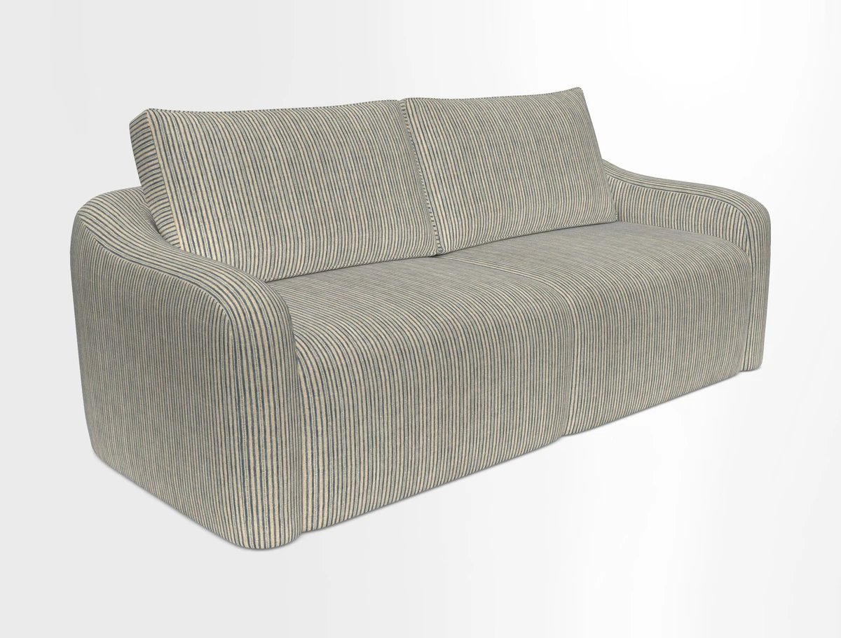 Muse 3 seater sofa in Harpers Bazaar Stripe Carnival