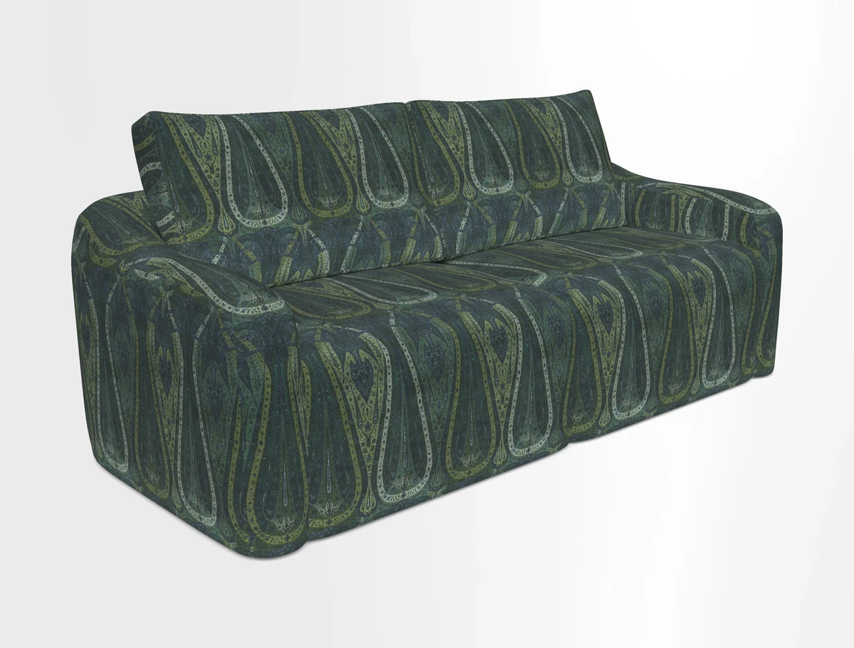 Muse 3 seater sofa in Harpers Bazaar Stripe Carnival