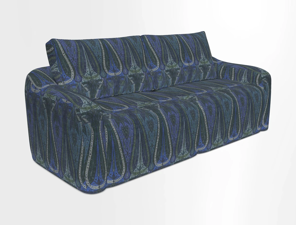 Muse 3 seater sofa in Harpers Bazaar Stripe Carnival