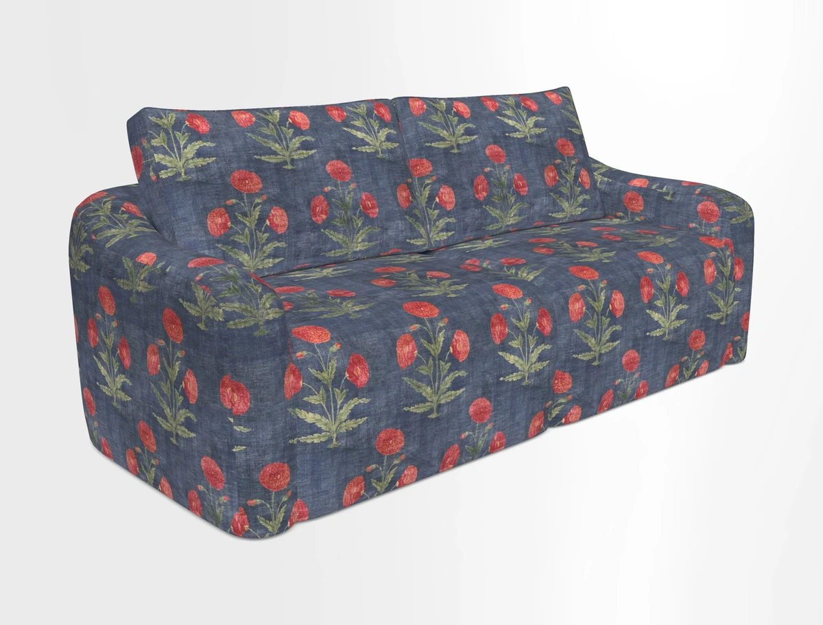 Muse 3 seater sofa in Harpers Bazaar Stripe Carnival