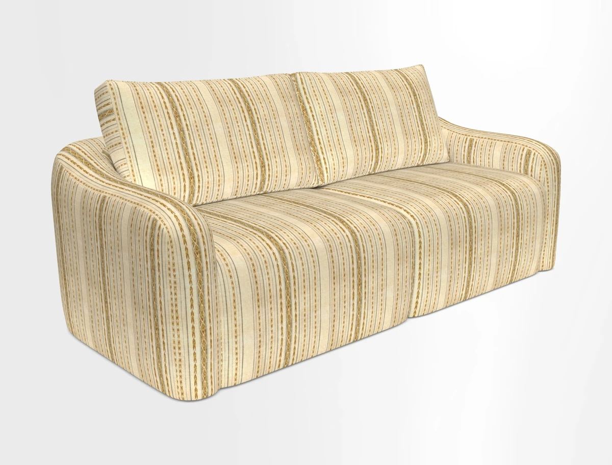 Muse 3 seater sofa in Harpers Bazaar Stripe Carnival