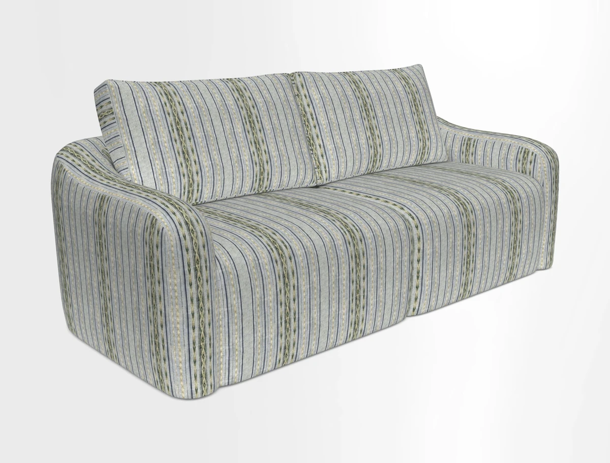 Muse 3 seater sofa in Harpers Bazaar Stripe Carnival